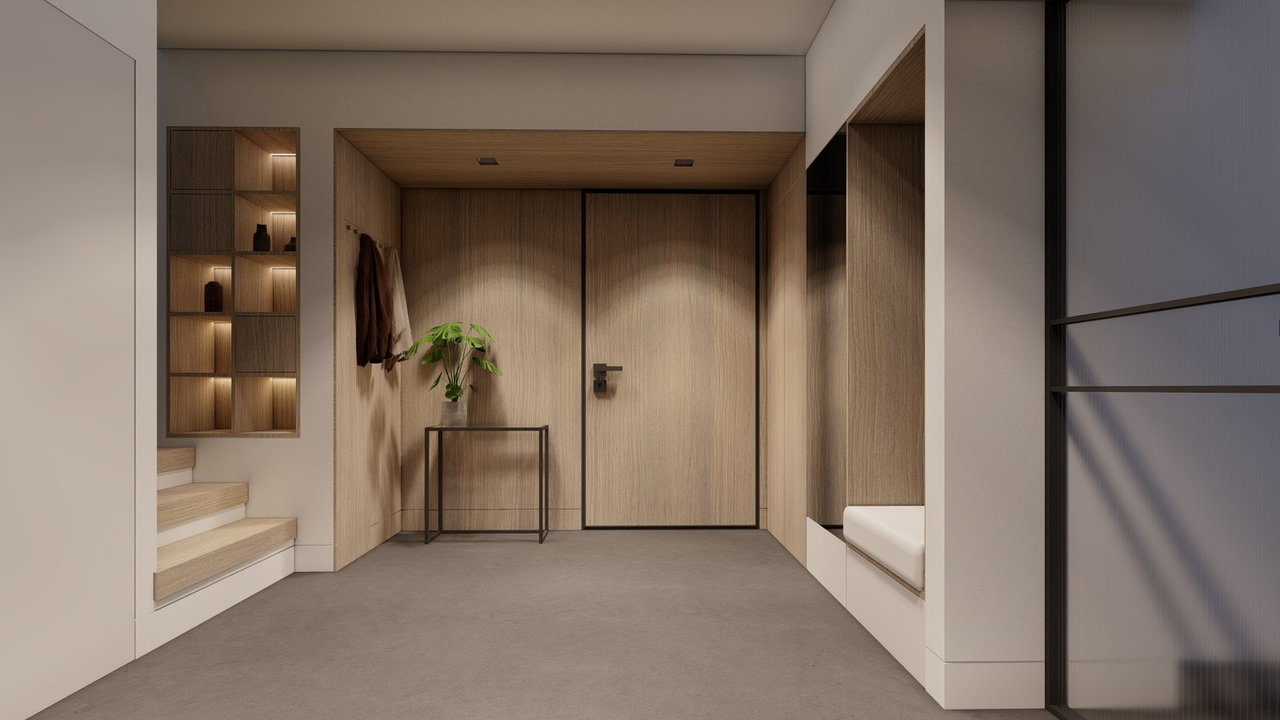 Rendering of the entrance hall